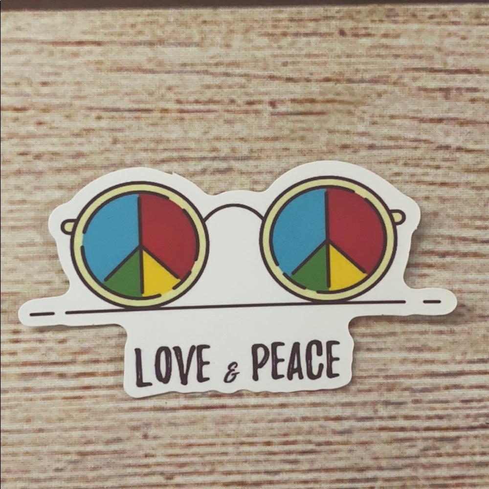 Hippie sticker matte finish brand new.